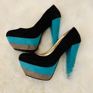 Targe Xhilaration Platform Suede Heels